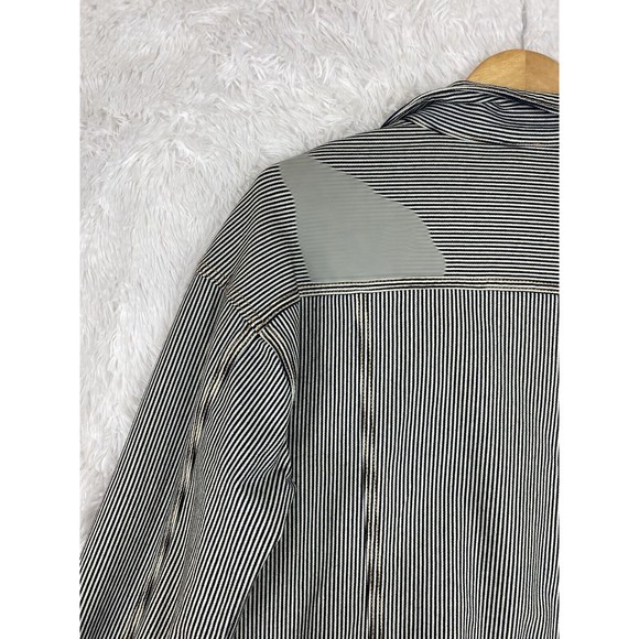 Splendid Starboard Indigo Stripe Cropped Jacket Size M New w/Tags $158 - Picture 9 of 12